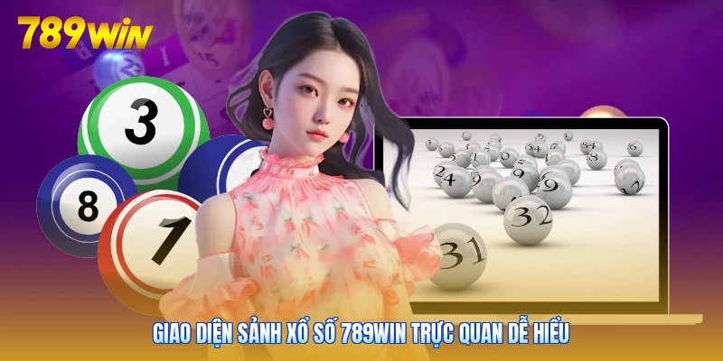 Giao diện sảnh xổ số 789win trực quan dễ hiểu